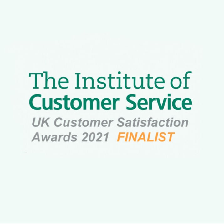 The Institute of Customer Service UK Customer Service Satisfaction Awards 2021 finalist